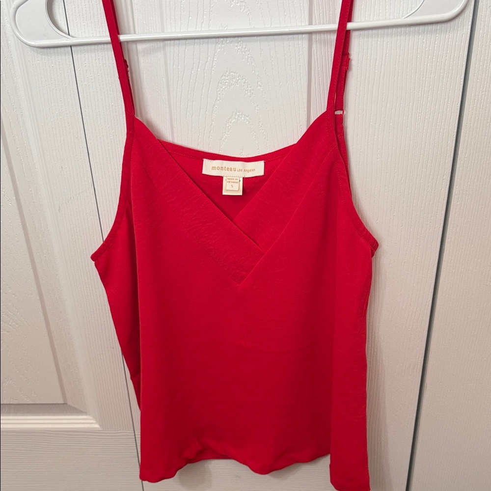 Womens Red Camisole Top Sz Small